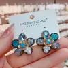 Pendientes Geométricos de Pétalos Hechos a Mano Estilo Bohemio, Pendientes de Celebridad de Internet de Lujo Retro de Alta Gama, Accesorios para Orejas Personalizados y Versátiles