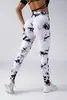 Pantalones de Yoga Ty Tie-Dye Transfronterizos Levanta Glúteos Cintura Adelgazante Fitness Deportes Running Alta Elasticidad Ajustados Leggings de Yoga