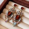 Pendientes Largos de Aguja de Plata con Gotas de Diamante Pendientes de Diseño de Estilo Corte de Moda Pendientes Delicados con Sentido Vintage de Alta Gama Venta al por Mayor