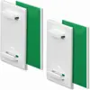 2 ganchos de soporte sin clavos para cortina plisada, gancho adhesivo verde fijo para cortina, gancho para cortina plisada