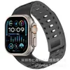 Correa de reloj magnética de silicona con corte biselado adecuada para Apple 10 11 iWatch Ultra con diseño angulado
