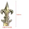 Acero Inoxidable 304 Punta de Lanza Puerta Patio Valla Protectora Balcón Decoración Punta de Lanza Romana Estilo Europeo Cuerno en Forma de Punta de Lanza Adorno