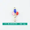Al por mayor Versión Coreana Creativo Doble Colgante Corazón Patrón Arcoíris Aleación Goteo de Aceite Collar Pulsera Colgante Joyería Accesorios DIY