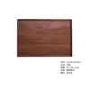 Yfjy Manteles Individuales Hechos a Mano Diarios para Cocina Tabla de Cortar de Nogal Negro Set para el Hogar Tabla de Cortar de Madera Plato para Palillos Platillo de Madera