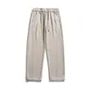 Yidao Vintage Outono 2026 Novo Japonês Retrô Desconstruído Fluido Cor Sólida Solto Casual Esportivo Perna Reta Calça de Moletom