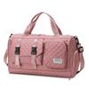 Bolsa de Viagem Transfronteiriça Simples, Bolsa de Armazenamento de Separação Seco e Molhado de Grande Capacidade com Compartimento para Sapatos Independente, Bolsa Maternidade de Ombro Único, Dobrável