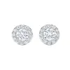 Pendientes de microincrustación de diamantes completos transfronterizos para hombres y mujeres, con el mismo diamante redondo pequeño de destello de alta calidad, alta calidad para enviar a la novia