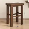 Taburete de Madera Maciza, Banco Pequeño, Taburete Cuadrado, Taburete Bajo, Taburete Pequeño para el Hogar, Taburete Pequeño de Madera, Taburete para Cambiar Zapatos, Banco Pequeño de Madera, Silla Infantil