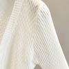 Cárdigan de punto chal de verano camisa de aire acondicionado exterior estilo francés chaleco corto blusa corta protección solar abrigo para hombros delgado estilo coreano para mujer