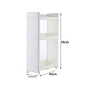 Gabinete de Almacenamiento con Espacio de 17cm18 Cajón de Plástico Gabinete Lateral para Baño Cocina Refrigerador Parte Trasera de la Puerta Espacio Lateral B & r