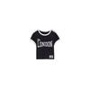 Comércio Exterior Transfronteiriço Moda Europeia e Americana Garota Popular Top Curto Estampa de Letras Slim Fit Ombro a Ombro Suéter Camiseta Feminina Atacado