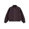 MAOQIAOYI Marca tendência minimalista estilo americano jaqueta esportiva com gola alta moletom casual masculino W26180