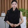 Estilo Coreano Outono e Inverno Nova Moda Versátil Botão Lã Mesclada Tricô Xale Multifuncional Roupa Exterior Lenço Elegante para Mulheres