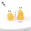 Accesorios de Oro de Arena Vietnamita Colgante Lindo de Cabeza de Tigre y Cerebro para Zapatos Colgante Giratorio de Girasol con Doble Oreja Accesorios de Joyería