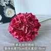 Hortensias artificiales estampadas en seda, arreglos de pared de flores decorativas para salones de bodas, decoración suave para el hogar y hoteles, venta al por mayor transfronteriza de hortensias