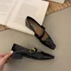 Primeiro Encontro Jifa Salto Grosso Francês Estilo Pequeno Chanel Sapatos de Salto Único Feminino 2026 Primavera/Outono Novo Estilo Nicho Mary Jane Sapatos Femininos Temperamento