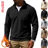 Moletom com zíper de gola alta, masculino, europeu e americano, para outono/inverno, peso pesado, forrado com fleece, quente, casual, tático, funcional, com zíper catiônico