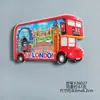 Ímãs de Geladeira de Resina Marco de Países do Mundo Todo Londres Singapura Japão Lembranças de Viagem Azulejos Magnéticos Presentes Culturais e Criativos