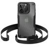 Original iPhone16 Fibra De Carbono de Alta Qualidade Apple 16Pro Cordão Celular Caso Crosbody 15 Capa Protetora