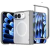 Aplicável para capa de telefone Apple Duo com película de adsorção magnética integrada, concha simples transparente fosca à prova de quedas para iPhone Duo