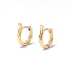 Hebilla de Oreja Geométrica Simple Retro Europea y Americana para Mujer con Sentido de Alta Gama Ins de Nicho Pendientes de Lujo Ligero Estilo Fragancia Pequeña Joyería de Oreja Versátil