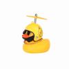 TikTok Explosiones Adornos para Coche Dibujos Animados Lindo Casco Social Pato Amarillo Se Volverá Luminoso Adornos para Coche Eléctrico