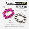 2025 Nuevo Color Cristal de Tesoro Vidrio Hebilla Cuadrada Forma de Gota de Agua Zapato de Temperamento Hebilla de Zapato Superior Extraíble Accesorios Decorativos para Zapatos
