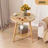 Mesa Lateral de Sofá, Mesa Lateral para Sala de Estar, Mesa de Chá Doméstica, Prateleira de Armazenamento, Mesa de Café Lateral de Cama para Varanda, Mesa para Casa de Aluguel
