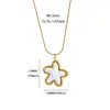 Collar Transfronterizo para Mujer, Acero Inoxidable Chapado en Oro de 18 Quilates, No se Desvanece, Forma de Corazón, Nicho, Lujo Ligero, Elegante Cadena para Clavícula Joyería, Nuevo