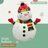 Nueva Serie de Decoración para Fiesta Navideña Mini Muñeco de Nieve, Anciano, Reno, Árbol de Navidad Globos de Papel de Aluminio Serie Navideña