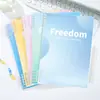 Cuaderno de Hojas Sueltas B5 con Gradiente de Alta Apariencia para Estudiantes, Cuaderno Espiral Desmontable Sencillo, Cómodo de Sostener, Cuaderno para Tareas
