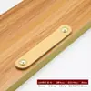 Manija de Cuero para Puerta de Gabinete de Muebles, Manija de Cuero para Maleta, Manija de Cajón de Gabinete, Manija de Gabinete de Cuero Marrón-Negro