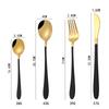 Cuchara para Vajilla de Acero Inoxidable 304, Cuchara Sopera Plana, Cuchara Mezcladora de Mango Largo, Logo Personalizable, Grado Alimenticio, Uso Doméstico