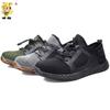 Zapatos protectores ligeros puntera de acero anti-aplastamiento anti-perforación para hombre resistentes al desgaste transpirables trabajo casual seguridad suela blanda zapatos protectores