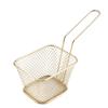 Cesta de Fritura em Aço Inoxidável, Rede de Filtro de Fritura, Rede Quadrada de Filtro de Óleo, Cesta para Batata Frita, Decoração de Restaurante, Quadro de Fritura para Batata Frita