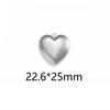 Venta Caliente Transfronteriza Acero Inoxidable Pulido Forma de Corazón de Durazno Amor Caja de Fotos Accesorios de Joyería DIY Marco de Fotos Abierto Colgante para Pareja