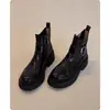 Botines de Tobillo con Suela Gruesa Estilo Retro para Mujer 2026 Otoño/Invierno Nuevas Llegadas Forro de Terciopelo Estilo Británico Dr. Botines Chelsea Versátiles Martens