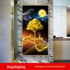 2020 novo 5d Diamond pintura diamante completo diamante fortuna diamante cruz ponto Nordic corredor paisagem árvore fortuna diamante bordado