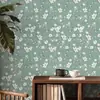 Pegatina de Pared Floral Romántica Autoadhesiva Papel Tapiz Resistente a la Humedad y al Moho Ecológico Lujo Ligero Decorativa para Pared de Dormitorio Armario Renovación