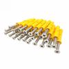 Pequeno amarelo corvina tubo de expansão de plástico parafuso de expansão plugue de borracha auto-roscante prego plugue de expansão alongado 6/8/10/12mm prego Meigu