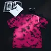 Camiseta de Manga Corta Suelta con Hombros Caídos de Algodón Puro Lavado Pesado Estilo Vintage Europeo y Americano Camiseta sin Mangas Oversize Transfronteriza
