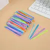 1000/Paquete Agujas de Plástico de Ojo Grande de Colores para Manualidades DIY Infantiles, Herramientas de Tejer, Costura de Suéteres, Agujas de Coser a Mano, Agujas de Punta Redonda