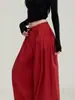 Jeans Elegantes de Tiro Alto Plisados Adelgazantes para Mujer, Nuevo Estilo Otoño e Invierno 2026, Pantalones Amplios y Versátiles de Caída Suelta