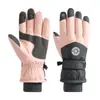 Guantes de Ciclismo para Hombre Pantalla Táctil Forro Polar de Invierno Cálidos Antideslizantes para Conducir Fuga Dos Dedos Motocicleta Guantes de Invierno para Pesca