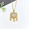 Collar de Acero Inoxidable para Mujer Joyería de Nicho Versátil Colgante de Cobre Cadena Elegante para Clavícula Joyería Cadena de Lujo Ligero