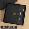 Caderno A5 Empresarial Estudante Escritório Papelaria Bloco de Notas Fecho com Janela Capa Dura Conjunto Caixa de Presente Logo Personalizado