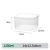 Caja Conservadora de Alimentos, Grado Alimenticio, para el Hogar, con Tapa, Apta para Microondas, Sellada, para Carne Congelada Rápida, Plástico, Verdura, Caja Selladora para Carne Congelada