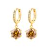 Aretes Clásicos de Plata S925 Exclusivos Europeos y Americanos con Moissanita de Seis Garras Aretes de Diamantes Moissanita para Mujer Puños de Oreja Versátiles de Alta Gama Venta al por Mayor