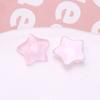 Verano hielo a través de textura de vidrio lentejuelas resina estrella de cinco puntas diy dulce niña tocado accesorios para el cabello parche accesorios