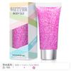 Maquillaje en gel con lentejuelas fluorescentes de ciruela transfronterizas, brillo autoadhesivo para ojos y labios, festivales, carnavales, accesorios para uñas
